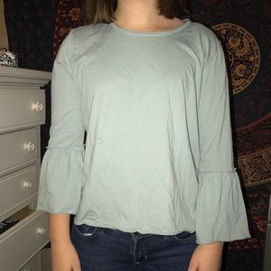 Abercrombie and Fitch Light Blue/Green Top